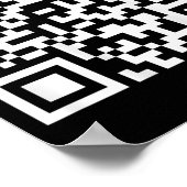 (on Back) Funny Qr Do I Look Like I Give A Fck Cod ポスター (角)