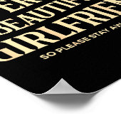 (on Back) I Love My Super Hot Beautiful Girlfriend ポスター (角)