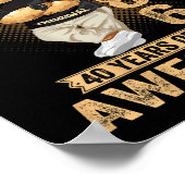 (on Back) January 40th Birthday Men Women 1986 Ted ポスター (角)