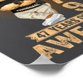 (on Back) January 47th Birthday Men Women 1979 Ted ポスター (角)