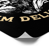 (on Back) Retro As Far As I Know I'm Delightful Fu ポスター (角)