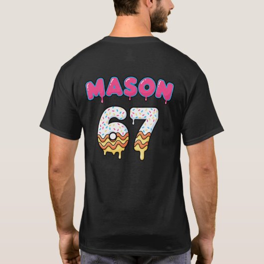 (On Back) Six Seven Ice Cream Drip Sport 67 Mason  Tシャツ (裏面)