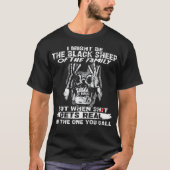 (On Back) Skull I Might Be The Black Sheep Of The  Tシャツ (正面)