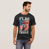 On-back Stand For Flag Kneel Cross Patriotic Chris Tシャツ (正面フル)