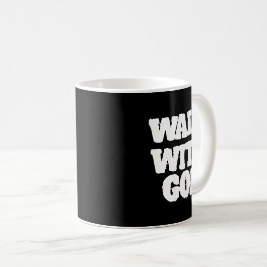 On Back Walk With Jesus God Christian Men Women Sa コーヒーマグカップ (正面右)