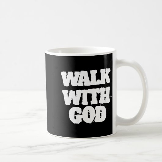 On Back Walk With Jesus God Christian Men Women Sa コーヒーマグカップ (右)