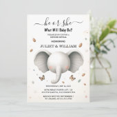 On Big Zooベビー白象誕生性別公開 招待状 (スタンド正面)