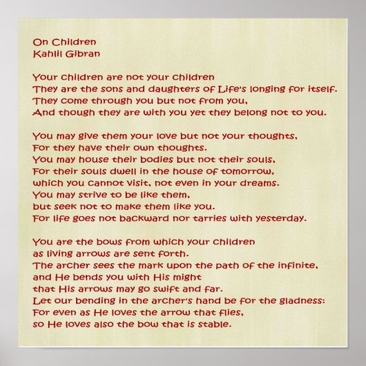 On Children ポスター (正面)