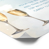 On Cloud 9ブライダルシャワーミモサバーサインのポスター ポスター (角)