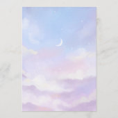 On Cloud 9ブライダルシャワー アドバイスカード (裏面)