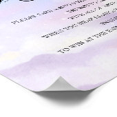 On Cloud 9リングや輪ゲームブライダルシャワーゲームサイン ポスター (角)