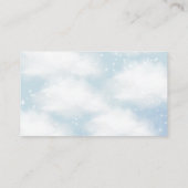 On Cloud 9夢のような雲の青い本ベビー エンクロージャーカード (裏面)