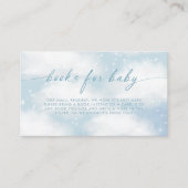 On Cloud 9夢のような雲の青い本ベビー エンクロージャーカード (正面)