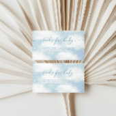 On Cloud 9夢のような雲の青い本ベビー エンクロージャーカード