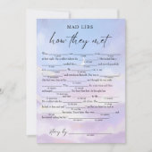 On Cloud 9彼らはブライダルLibsゲームに会った 招待状 (正面)