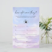 On Cloud 9彼らは何歳だったブライダルシャワーゲーム (スタンド正面)