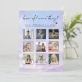 On Cloud 9彼らは何歳の写真ゲームカード 招待状 (スタンド正面)