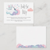 On Cloud 9象の赤ちゃんシャワーベビー エンクロージャーカード (正面/裏面)