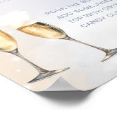 On Cloud 9赤ちゃんシャワー桃佐バーサインのポスター ポスター (角)