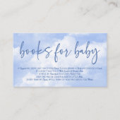 On Cloud 9青の赤ちゃんシャワーベビー エンクロージャーカード (正面)
