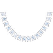 On Cloud 9 Dusty Blue Dreamy Sky バンティングフラッグ (全)