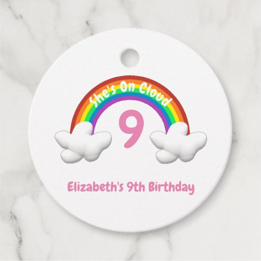 On Cloud 9! Rainbow Birthday フェイバータグ (正面)