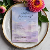 On Cloud 9 Thid the Groom Say Game Card 招待状