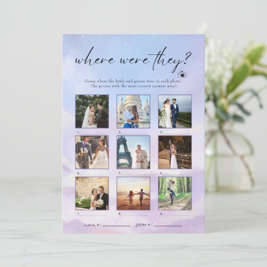 On Cloud 9 Where Was Photo Game 招待状 (スタンド正面)