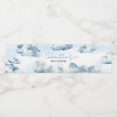 On Cloud Nineベビーシャワーパーティー ペットボトルラベル (シングルラベル)