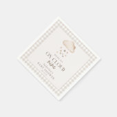 On Cloud Nine赤ちゃん男女兼用シャワーナプキン スタンダードカクテルナプキン (角)