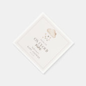 On Cloud Nine赤ちゃん男女兼用シャワー スタンダードカクテルナプキン (角)