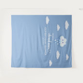 On Cloud Nine モダン Blue Boy Baby Shour タペストリー (正面(横))