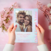 On Cloud Nine モダン Pastel Wedding Save The Date 招待状