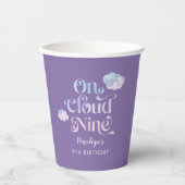 On Cloud Nine 9th Birthdayパーティー 紙コップ (正面)
