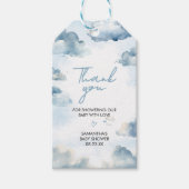 On Cloud Nine Baby Shower Party好意ラベル ギフトタグ (正面)