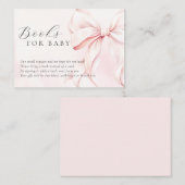 On cloud Nine Pink赤ちゃんシャワーベビー エンクロージャーカード (正面/裏面)
