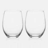 「On Cloud Wine(雲上のワイン)」おしゃれで遊び心のあるバーカート ステムなしワイングラス (右)