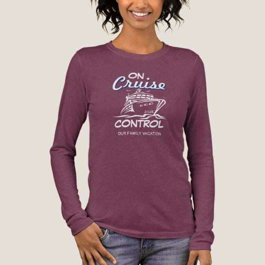 On Cruise Control PERSONALIZED Family Vacation トライブレンドＴシャツ (正面)