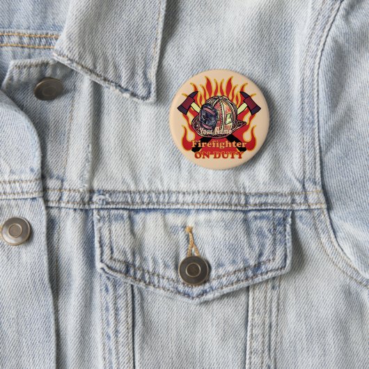 On Duty Fire Fighter pin 缶バッジ (インサイチュ)