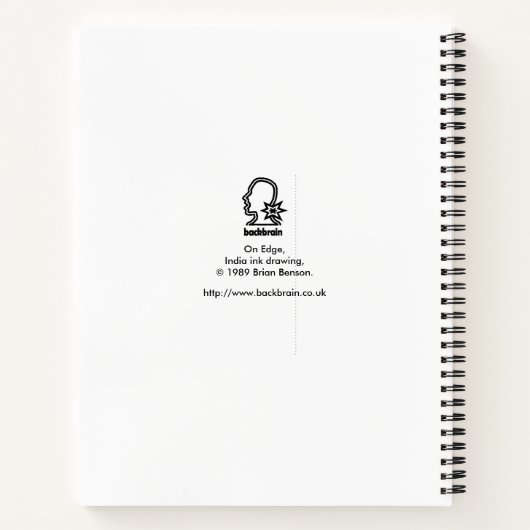 On Edge, by Brian Benson ノートブック (裏面)
