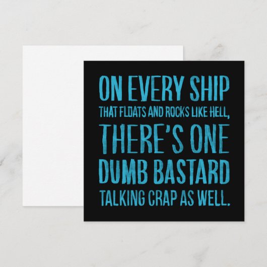 On Every Ship (正面/裏面)