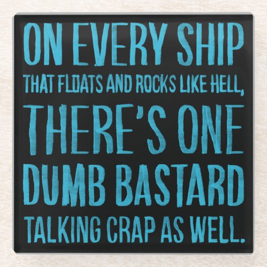 On Every Ship ガラスコースター (正面)