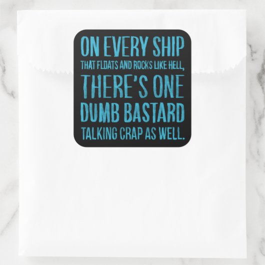 On Every Ship スクエアシール (バッグ)