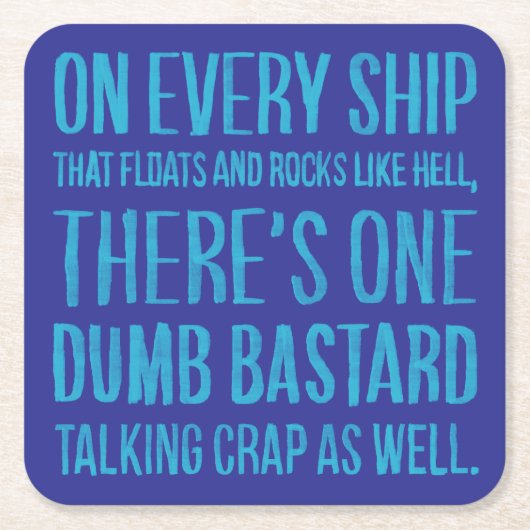 On Every Ship スクエアペーパーコースター (正面)