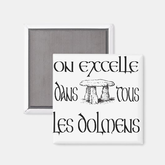 On excelle dans tous les dolmens マグネット (正面/裏面)