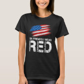 On Friday I Wear Red Support American Troops Vinta Tシャツ (正面)