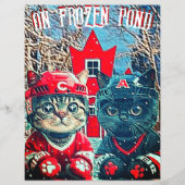 on frozen pond flyer front チラシ (正面)