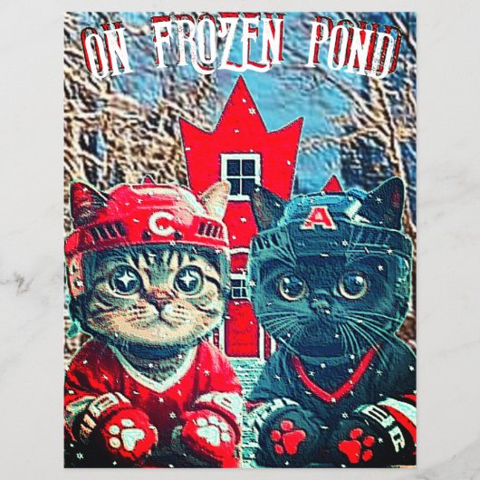 on frozen pond flyer front チラシ (正面)