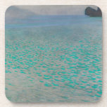On Lake Attersee by Gustav Klimt, Vintage Fine Art コースター<br><div class="desc">On Lake Attersee (1900) by Gustav Klimt is a vintage Victorian Era Symbolism fine art painting featuring Lake Attersee (aka the Kammersee). Lake Attersee is the largest lake of the Salzkammergut area of Austria. Klimt spent the summer together with Emilie Flöge in Litzlberg on Lake Attersee. About the artist: Gustav...</div>