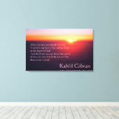 On Love - The Prophet by Kahlil Gibran キャンバスプリント (インサイチュ (ウッドフロア))